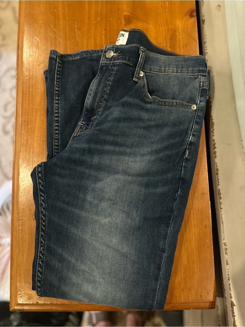Levi's denizen  Men's Slim Straight Dark Indigo Jeans